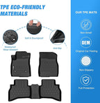 Nilight TPE Floor Mats for Chevy Trailblazer (AWD Only) 2021 2022 2023 2024 2025 2026, All Weather Custom Fit Heavy Duty Floor Liners