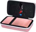 khanka Hard Travel Case Replacement for Halo Bolt 58830/57720 / Air 58830 / ACDC Max 55500 mWh Portable Emergency Power Kit, Portable Phone Laptop Charger, Case Only (Pink)