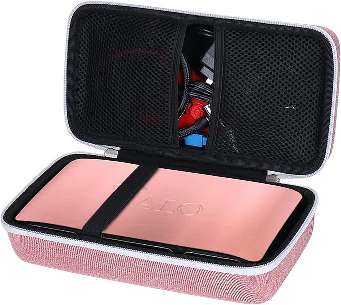khanka Hard Travel Case Replacement for Halo Bolt 58830/57720 / Air 58830 / ACDC Max 55500 mWh Portable Emergency Power Kit, Portable Phone Laptop Charger, Case Only (Pink)
