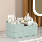 MIUOPUR Makeup Organizer for Vanity, Large Capacity Desk Organizer with Drawers for Cosmetics, Lipsticks, Jewelry, Nail Care,