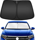 ARISMOTOR Windshield Sun Shade for Volkswagen VW Jetta 2019-2025 2026, Custom Fit Foldable Front Window Sunshade Sun Visor Protector, Block UV Rays Keep Your Car Cooler