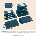 10-Pack Large Compression Packing Cubes for Travel - Lightweight Compression Packing Cube Set, Water-Resistant Luggage Organi