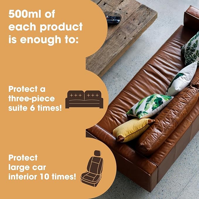 Furniture Clinic Leather Protection Cream | 2-in-1 Leather Conditioner & Waterproofing Protector for Furniture, Shoes, Car Se