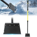 Jardineer Ice Scraper for Driveway, 60" Long Handle Snow Shovel with Thickened Blade, Multifunctional Metal Flat Shovel for Walkway, Garden, Garage Floor and Outdoor Cleaning