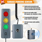 Outus 2 Pcs Advanced Garage Parking Aid with LED Light Garage Parking Sensor with Color Changing Distance Indicator for Car Safe, Set Stop Distance 7.8 ft - Mount Install