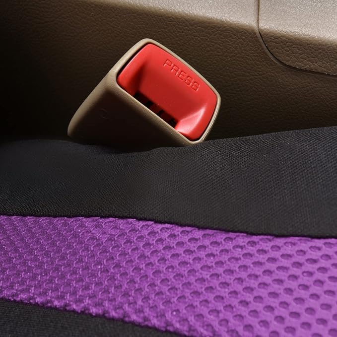 Flying Banner Car Seat Covers Front Seats and Rear Bench Mesh Fabric Rear Bench Split Polyester Cover Easy Installation SUV C