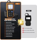 OBD2 Scanner with Upgrade Battery Tester - Diagnostic Tool for Cars That Check Engine Light & Emissions Readiness Read and