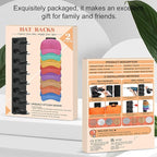 Eiito Hat Organizer for Baseball Caps, 2 Pack Strong Adhesive Hat Rack for Wall, Multilayer Hat Storage Display Holder, Wall 