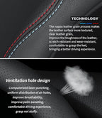 2025 Nappa Leather Car Steering Wheel Cover for BMW X3 X5 X1 X4 X7 X6 2 5 3 7 8 4 M2 M3 M4 M5 M6 M8 Series IX 328i 528i 535i 
