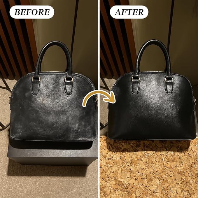 8oz Leather Purse Cleaner & Conditioner – 3-in-1 Spray for Handbags, Designer Bags & Luxury Purses – Deodorizes, Cleans, Cond