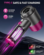 EYYA Handheld Cordless Car Vacuum Cleaner, 4-in-1 Portable Mini Car Vacuum Cleaner, 15000PA High Power & Air Duster with LED 