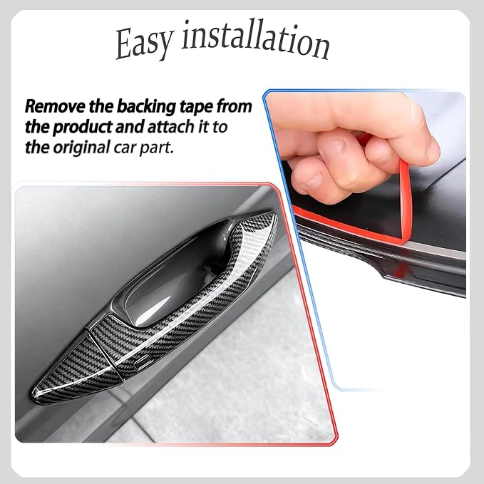 Car Exterior Door Handle Cover,for kia k4 2024 2025 2026,Car Exterior Door Handle Bowl Cover Protector，Car Sport Accessories - Carbon Fiber