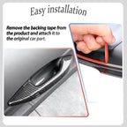 Car Exterior Door Handle Cover,for kia k4 2024 2025 2026,Car Exterior Door Handle Bowl Cover Protector，Car Sport Accessories - Carbon Fiber