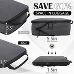 Compression Packing Cubes for Travel Accessories, 2 Set Compression Bags Travel Cubes for Packing Suitcase Luggage Organizer 
