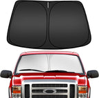 ARISMOTOR Windshield Sun Shade for Ford Super Duty F250 F350 F450 F550 2017-2025 2026, Custom Fit Foldable Front Window Sunshade Sun Visor Protector, Block UV Rays Keep Your Car Cooler