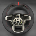 MEWANT Steering Wheel Cover for Ford F150 F250 F350 F450 Expedition 2018 Accessory Made from Black Artificial Leather
