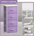 Sorbus Dresser Storage Tower, Organizer Drawers for Closet Boys & Girls Bedroom, Bedside Furniture, Chest for Home, College D