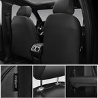 CAR PASS 3D Foam PU Leather Car Seat Covers, Universal Seat Covers Full Sets for Trucks SUV Sedan Automotive Seat Covers Armr