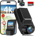 Dash Cam Front and Rear, 4K Ultra HD+1080P Dash Camera for Cars, Built-in Wi-Fi GPS, Included 32GB Card, 2.0'' IPS Screen Min