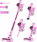 Tikom V500 Cordless Vacuum Cleaner for Home, 40000Pa/450W Stick Vacuum with LED Touch Screen, Charging Wall Dock, Anti-Tangle
