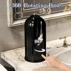 Dustproof Toothbrush Holders with Cover, Rotating Electric Toothbrush and Toothpaste Holder for Bathroom Countertop, 3 Slots 