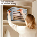 Homsorout Large Storage Bins with Lids - 6 Pack Foldable Decorative Organizers with Clear Windows & Handles, Cube Storage Org