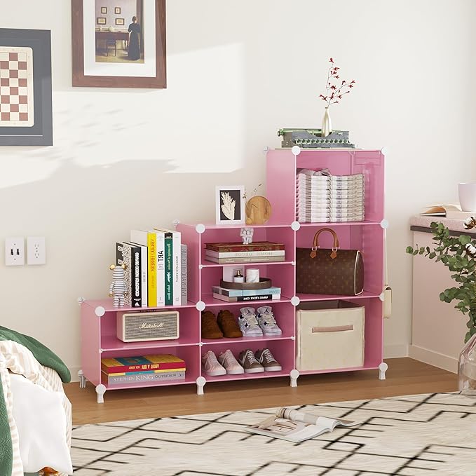 AWTATOS Closet Organizer 6 Cube Storage Shelves Portable Closet Clothes Organizers and Storage Stackable Cubby Shelving for C