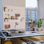 G.CORE Peg Board Organizer 21 Pack, Pegboard Accessories with Baskets Cups Hooks - 1/8" & 1/4" Peg Board Wall Tool Organizers