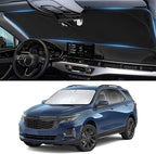 Sun Shade for Chevrolet Equinox Windshield Sunshade fit for Chevy Equinox 2018-2024 (Equinox EV Not Fit) Accessories Front Window Cover Shield Visor Protector Keep Interior Cool Blocker