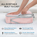 Compression Packing Cubes, 9 Set Packing Cubes for Travel Compression, Lightweight Compressible Package Organizer for Carry O
