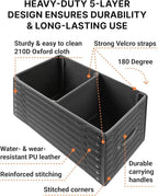 Owleys Car Trunk Organizer For Shoes - Storage Crate For SUV, Sedan Or Truck - Foldable Cargo Bin For Travel Gear & Sports
