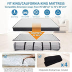 Storage Logic Foam Mattress Vacuum Bag for Moving, Storage, Vacuum Seal Mattress Bag with Straps (King/Cal-King)