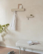 Kazai. Key Holder for Wall 'Tone' | Minimalist Key Hooks Design from Berlin | Modern Key Hanger with Metal Shelf | Key Hook W