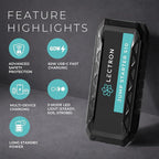 Lectron 4000A Car Battery Jump Starter, Portable Battery Booster Pack for Up to 10.0L Gas/8.0L Diesel Engines, 12V Jump Box