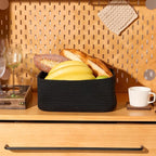 MiniArk Small Storage Baskets for Organizing | Closet Organizer Bins | Shelf Toy Basket | Woven Rope Baskets | Cube Decorativ
