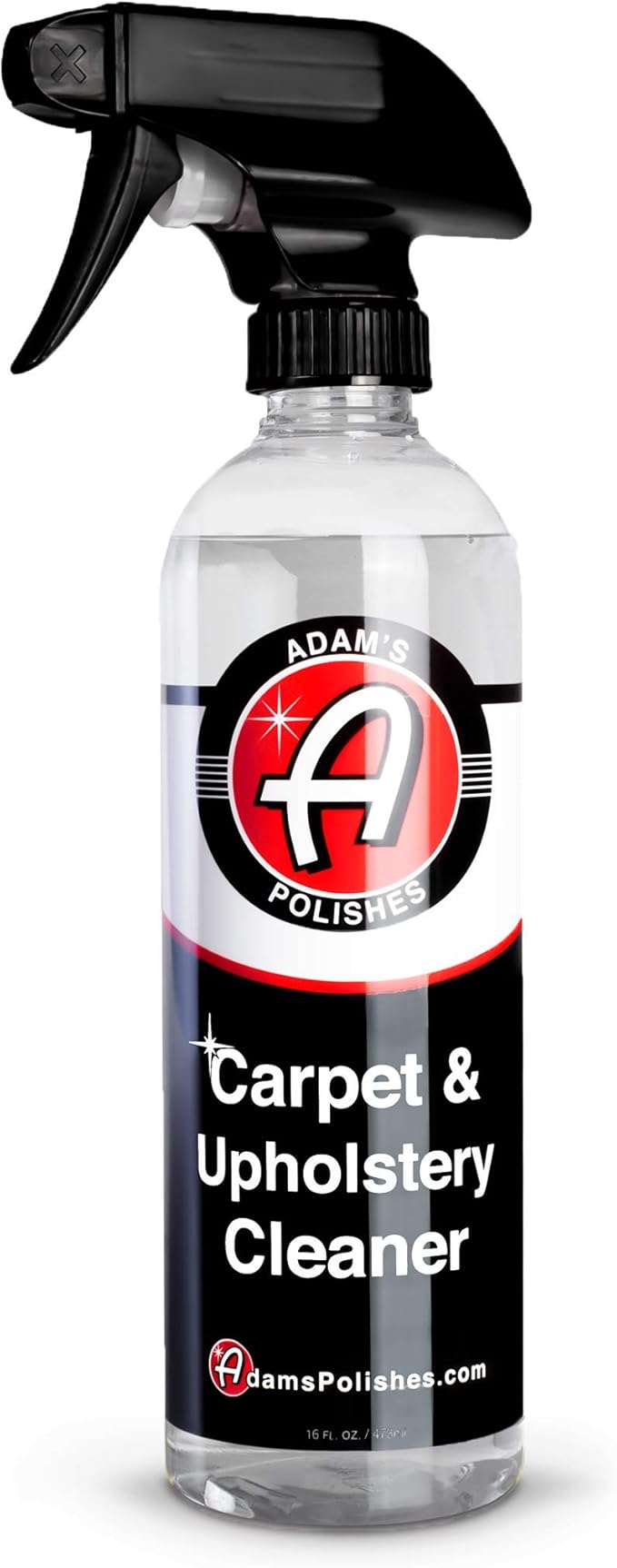 Adam's Polishes Carpet & Upholstery Cleaner (16oz) - Powerful Car Carpet Cleaner For Auto Detailing, Cloth & Fabric Interior 