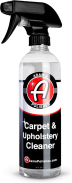 Adam's Polishes Carpet & Upholstery Cleaner (16oz) - Powerful Car Carpet Cleaner For Auto Detailing, Cloth & Fabric Interior 