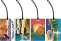 R. Nichols National Parks Luggage Tag Set - Sturdy Waterproof Plastic Travel Labels for Baggage, Suitcases, Backpacks, and Di