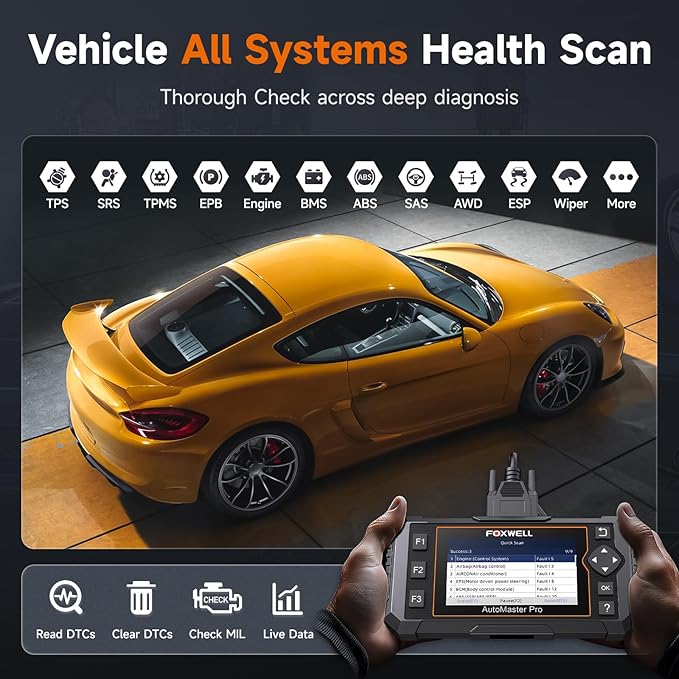 2026 FOXWELL NT624 Elite OBD2 Scanner Upgraded from NT614Elite & NT604Elite Code Reader, All-System OBD2 Scan Tool, 8 Advanced