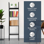 BARNWOODUSA Throw Blanket Ladder – Fully Assembled Reclaimed Wood – Rustic Decorative Ladder for Towels, Quilts, & More – Per