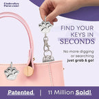 Women’s Bag Charm Key Finder, Car Keychain Hook, Cute Purse Organizer & Tote Bag Accessories, Gifts for Mom - Original