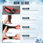 Baderke Snow Brush and Ice Scrapers for Car Windshield Detachable Window Snow Scrapers and Brush with Ergonomic Foam Grip Ice Removal Tool for Cars, Trucks, Suvs(Red)