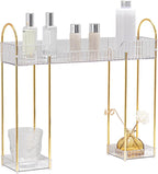 YCIA&DONE Bathroom Countertop Organizer Over The Faucet, Narrow Counter Organizers Above Sink, Table Mounted Shelf for Kitche