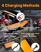 Autowit Super Capacitor Jump Starter, 12V Batteryless Portable Jump Box, Jumper Cables for 8.0 Gas&4.0 Diesel Car, Portable