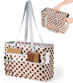 File Organizer Box, Portable Tote Bag Hanging Filing Box Desktop File Folder Document Storage Organizer with Pockets and Hand
