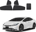 Front Side Half Window Shade Foldable Custom Fit for Toyota Prius 2023-2026 Car Window Shades for Side Window Sun Shade UV Protection Heat Insulation for Camping Sleeping 4PCS
