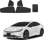 Front Side Half Window Shade Foldable Custom Fit for Toyota Prius 2023-2026 Car Window Shades for Side Window Sun Shade UV Protection Heat Insulation for Camping Sleeping 4PCS