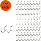 i-FKM 100PCS Metal Pegboard J Hook Accessories Peg Board Wall Display Assortment for Jewelry Organizer Hanging Tools