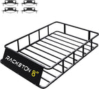 64”x45”x8” Roof Cargo Rack for SUV Car Trucks,Heavy Duty Cargo Basket Anti-Rust Top Luggage Rack