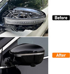 Moonlinks Compatible with Nissan Rogue 2014-2020/Murano 2015-2024/Pathfinder 2017-2020 Left Driver Mirror Cover Replacement, Glossy Black Left Side Clip-on Mirror Cap Replaces for 96374-4BA0A